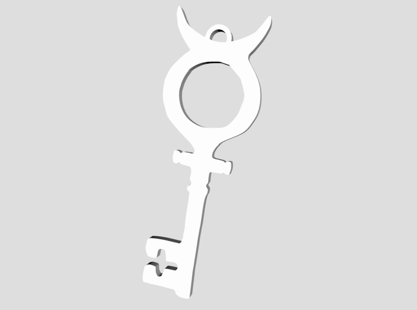 Alice Madness Returns key pendant/earrings