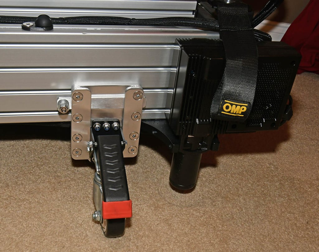 Quick release for retractable caster fitting D-Box system.