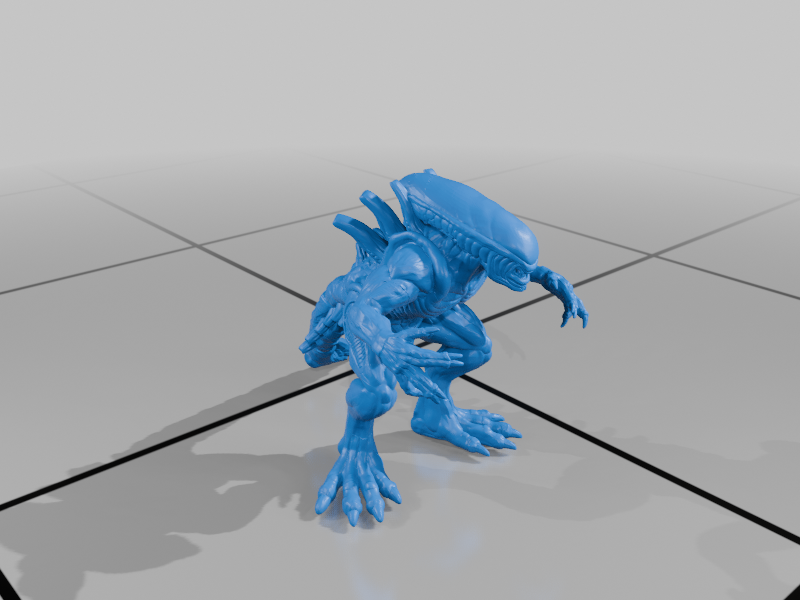 Alien Xenomorph for table top gaming, without stand