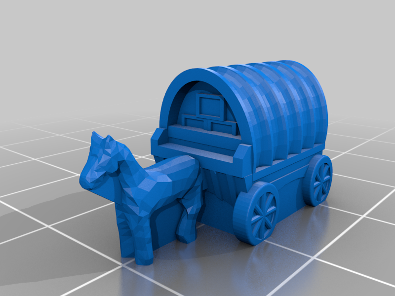 Map Token: Wagon with a horse