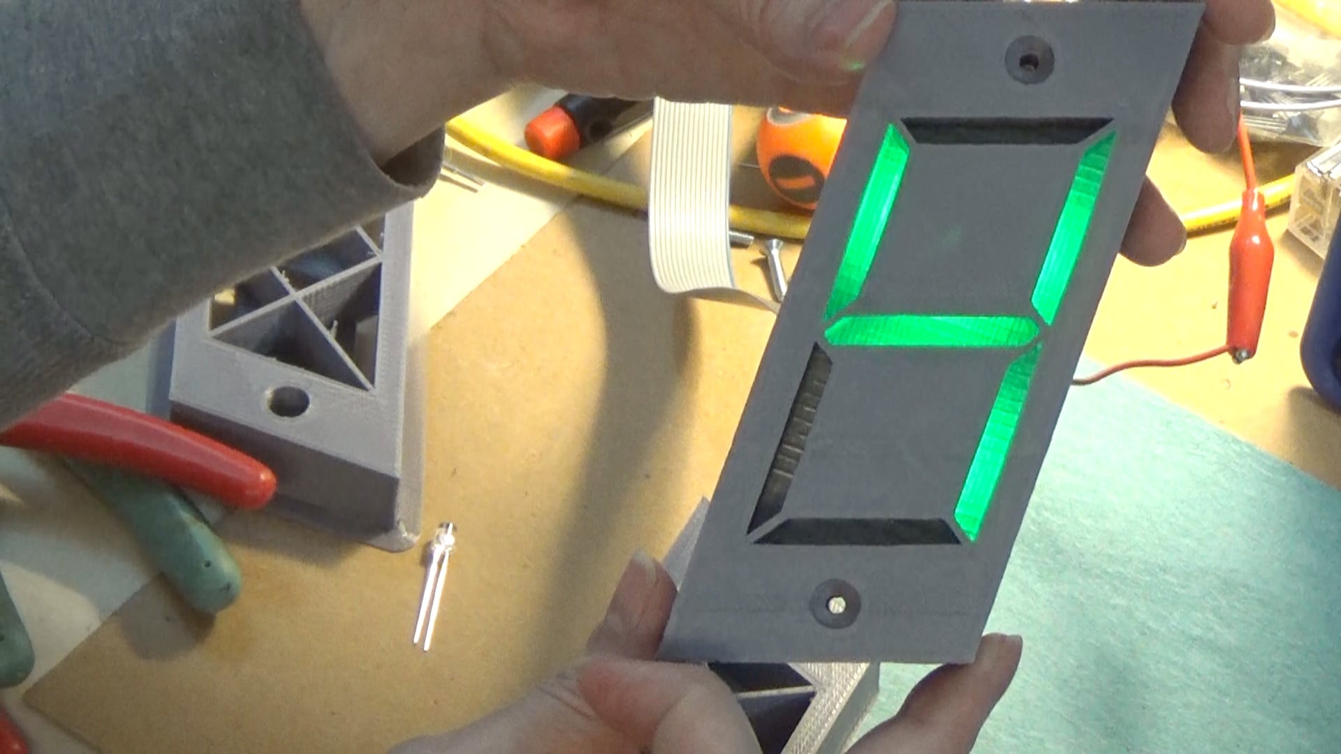 3D Pritable 7-Segment Display Version 1