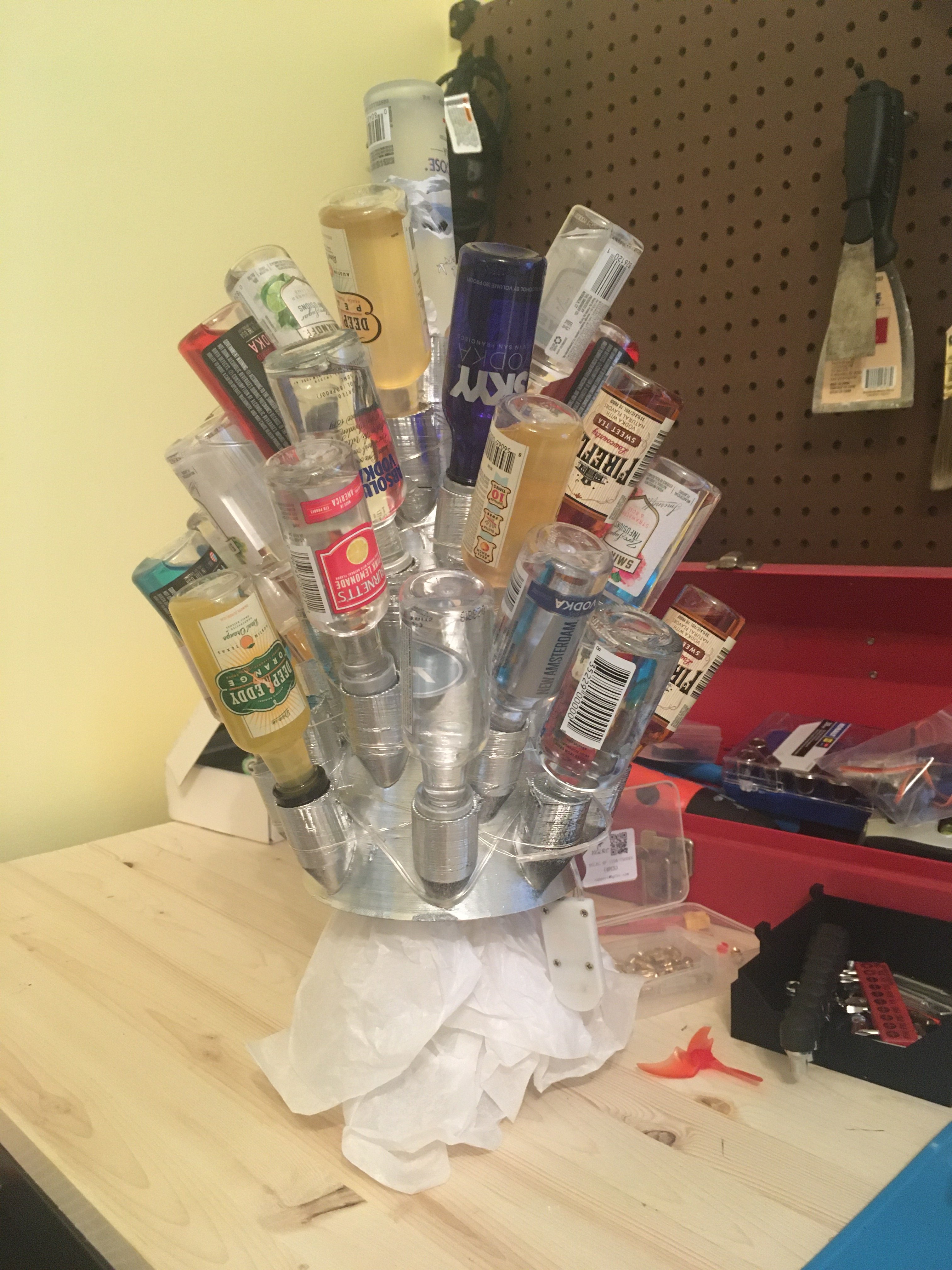 Airplane Liquor Bottle Christmas Tree
