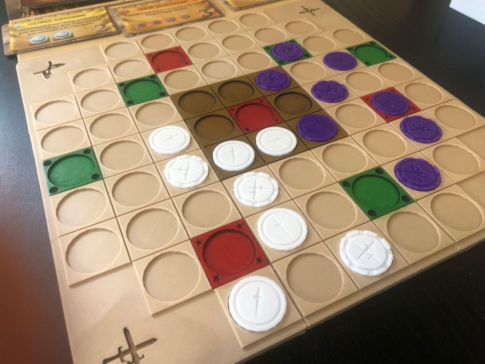 Tash-Kalar Deluxe board and token upgrades with storage insert (All expansions)