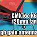 GMKTec K6 120mm fan adapter + external (RP-)SMA antennas 3D model