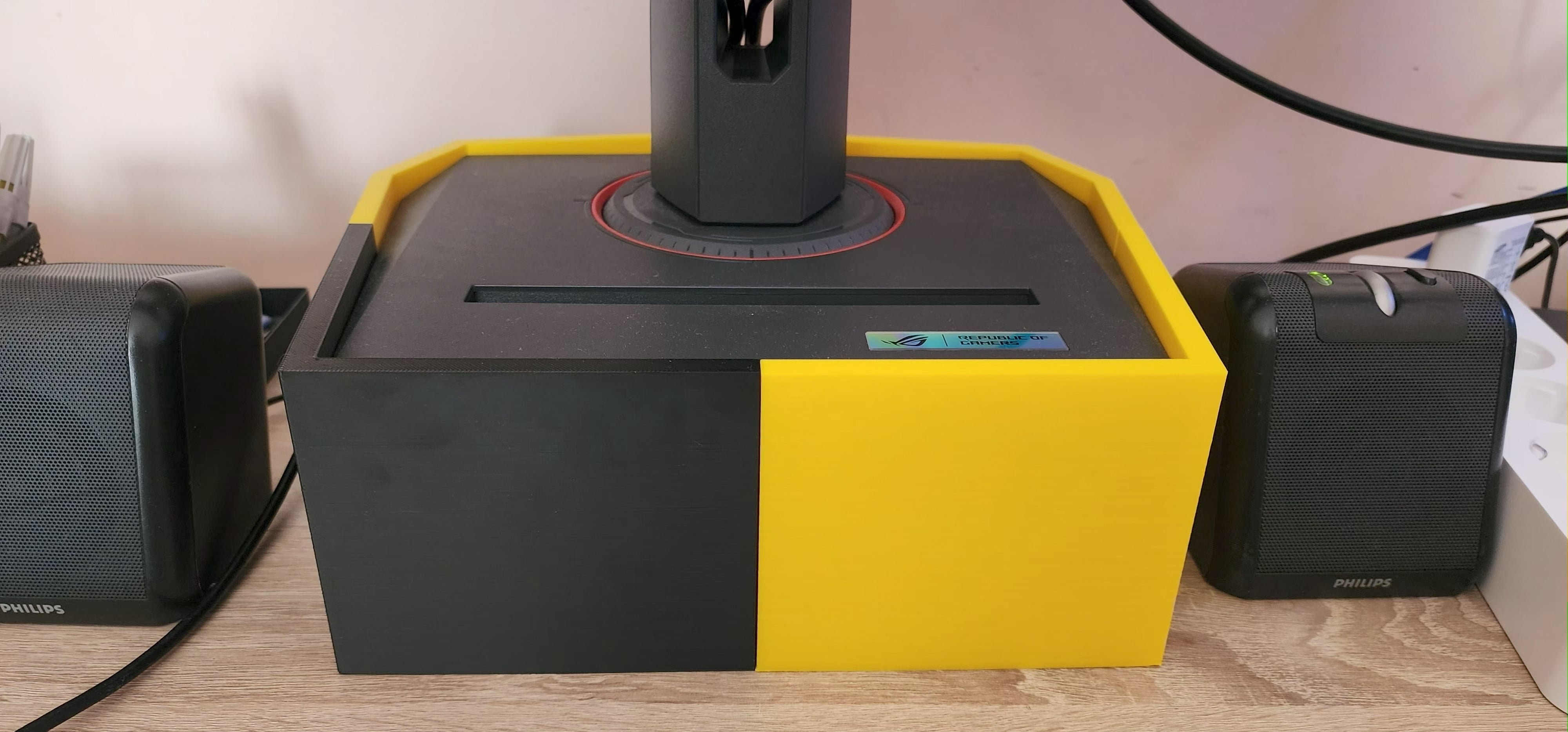 3D Printed Monitor Stand (Modular and Interlocking Design) for ASUS ROG Strix XG27ACS