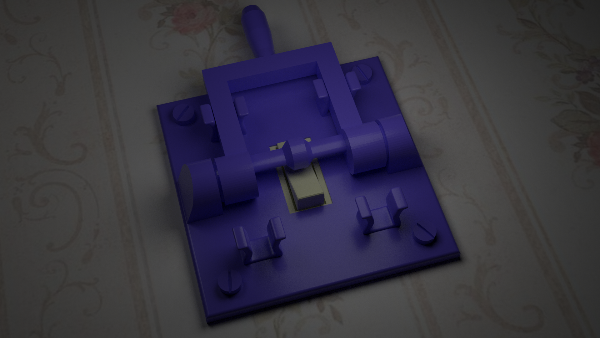 Amusing Electric-Chair Switch Light-Switch Cover (UK-style) [Gnamp]