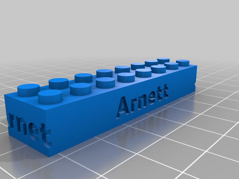 Arnett Customized LEGO compatible Text Bricks