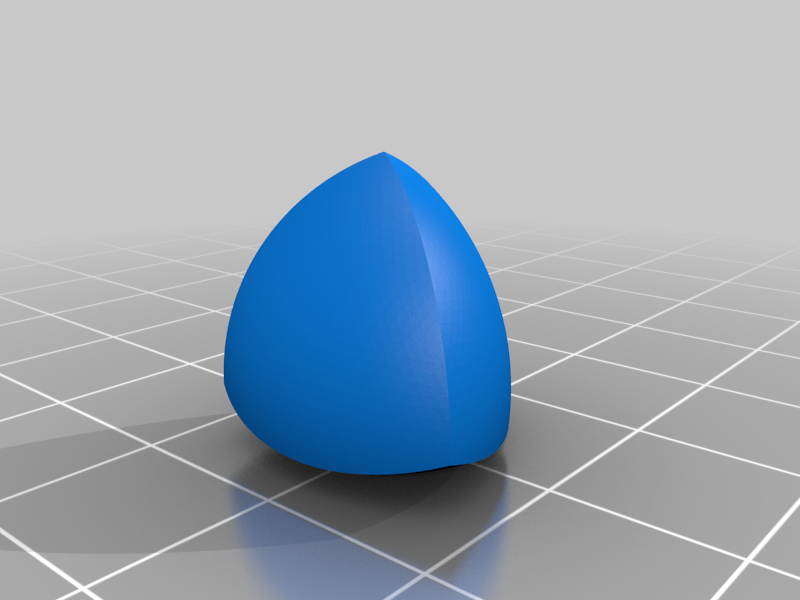 Reuleaux tetrahedron (solid with constant width)