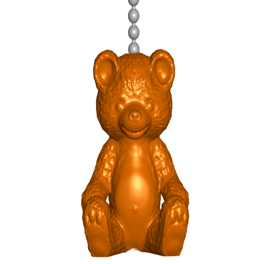 Teddy Bear Pull Ball Chain, Keychain Knob | Handle | Fob | Finials