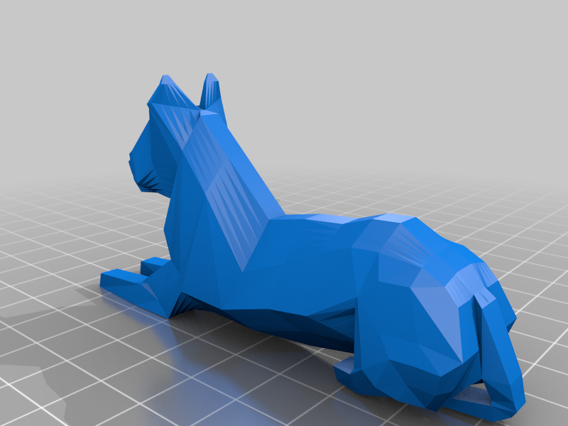 Dog Laying Down (low poly)