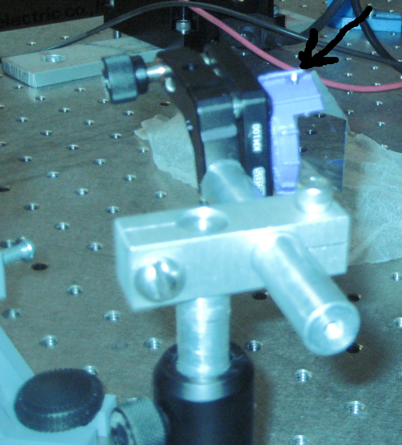 Holder for square 1'' prism optics