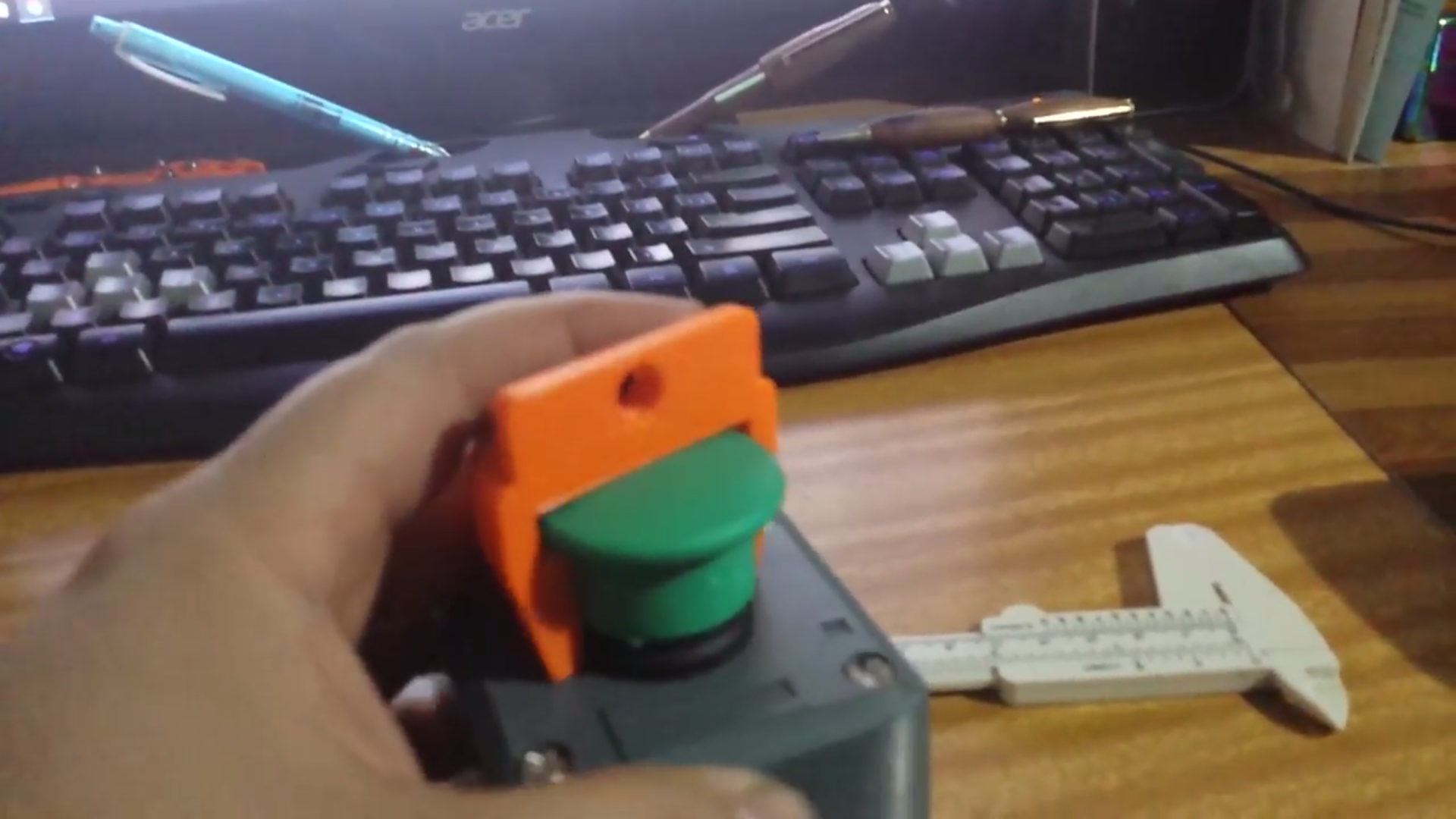 safety lock out for 240 ac button