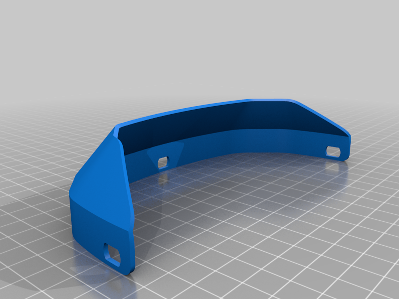 Upper Shield for 3DVerkstan 3D printed face shield, US 3 Hole