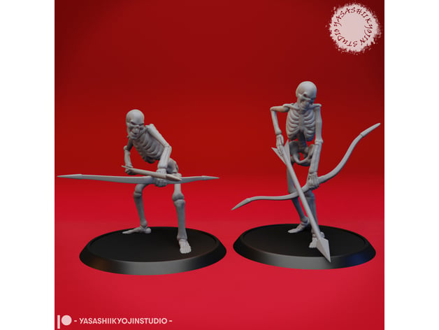 Undead Skeleton Archers Tabletop Miniature
