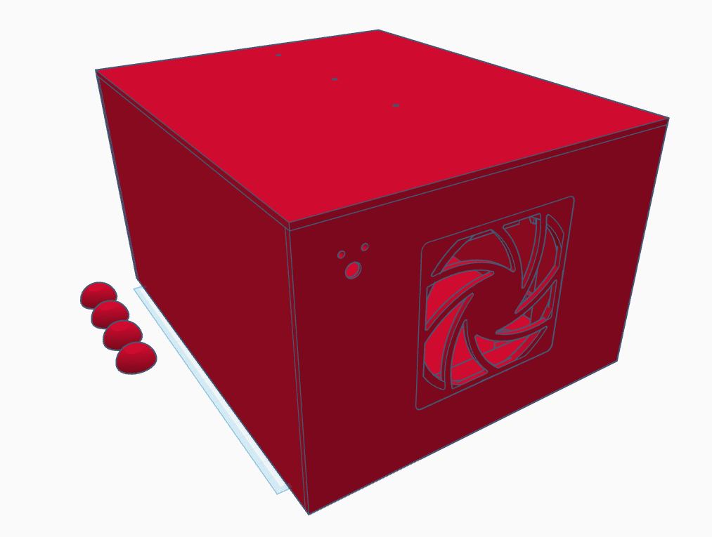 Custom 3D Printed Case for HP MicroServer N40L