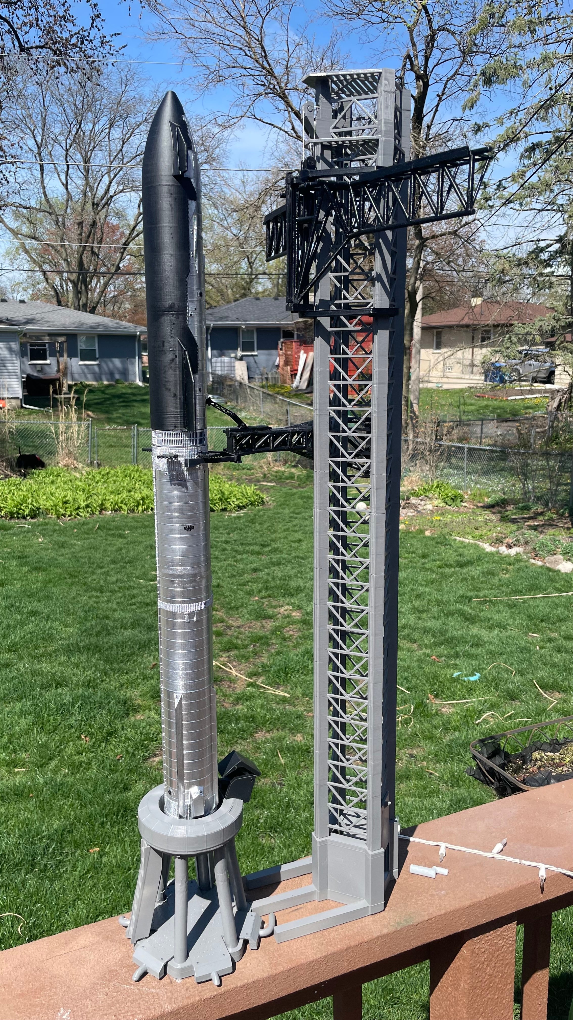 **UPDATED 6/25** Fixed and Upgrade Parts for SpaceX Mechazilla Launch Tower 1:144 scale