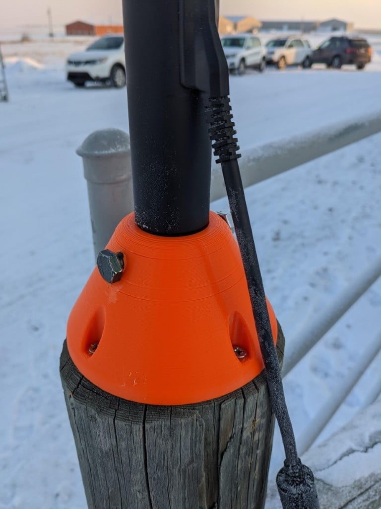 Starlink Dishy Fence Post mount