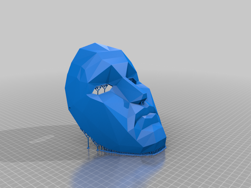 Front man mask(Squid Game) with Meshmixer Supports