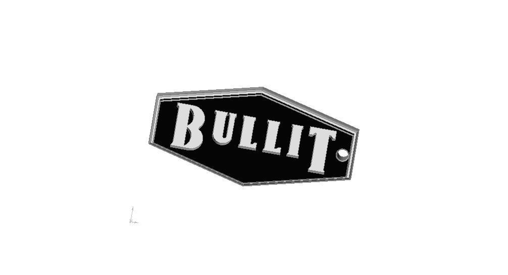 Bullit motorcycle keyring
