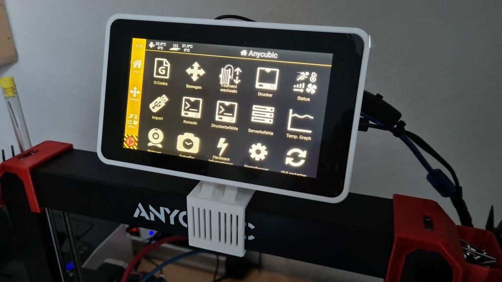 Raspberry Pi 4 7-Inch Touch Screen for Anycubic i3 Mega S