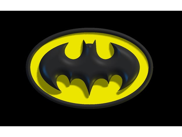 batman 3d logo by couturo51 - Thingiverse