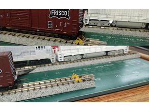 N Scale Track Bumper 3D model