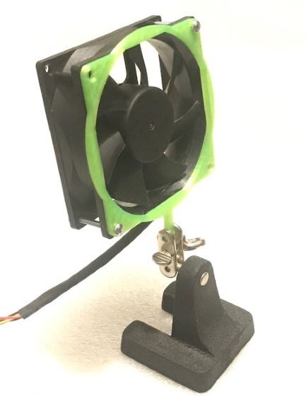 80 mm Fan rig for soldering iron stand