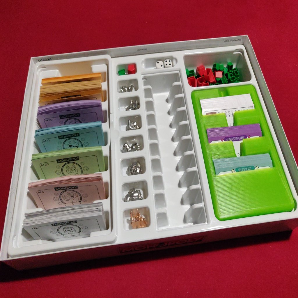 Monopoly Game Card Box Holder Container
