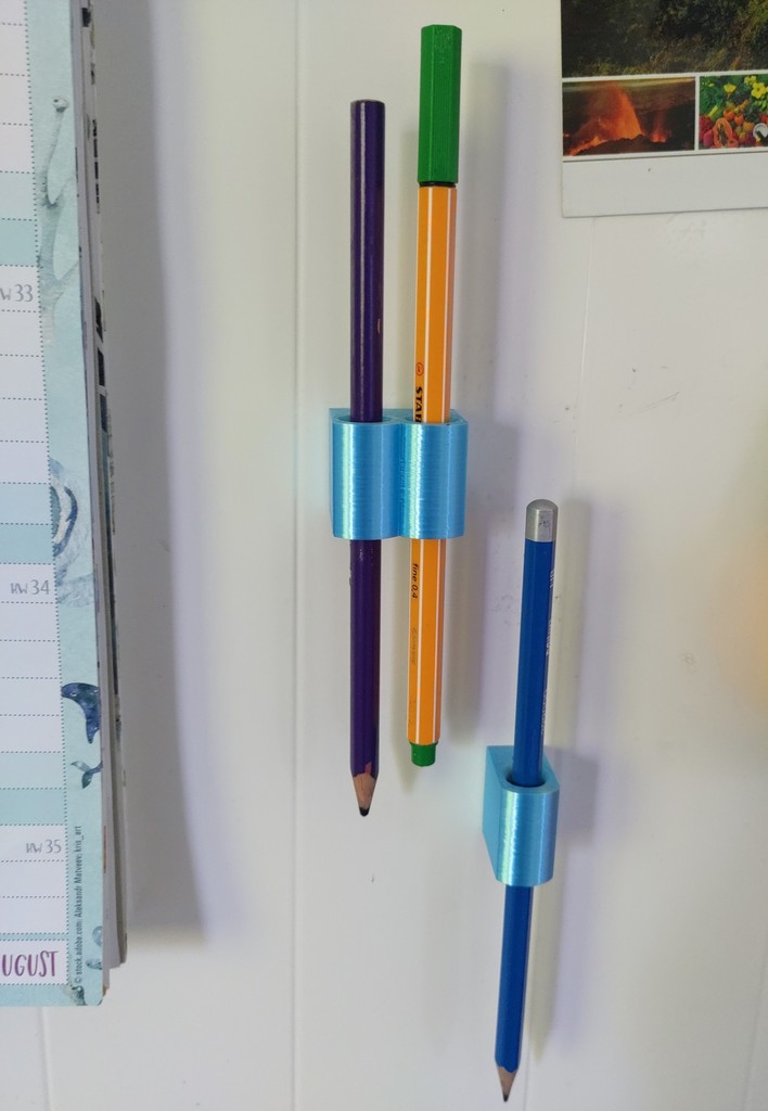 Magnetic pen holder