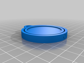 Remixable Round Rotating Keychain - Print in place.