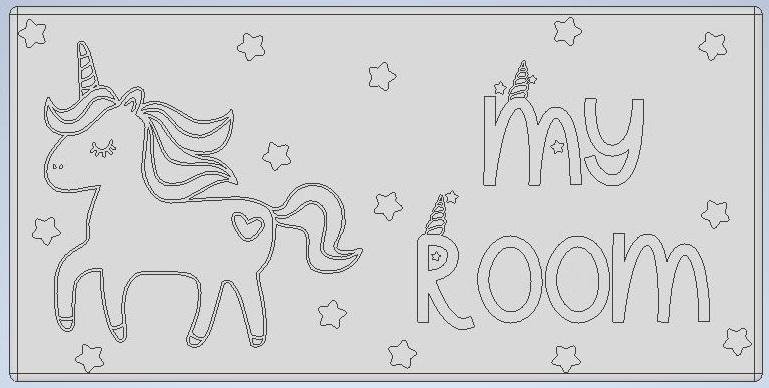 Unicorn Room Sign