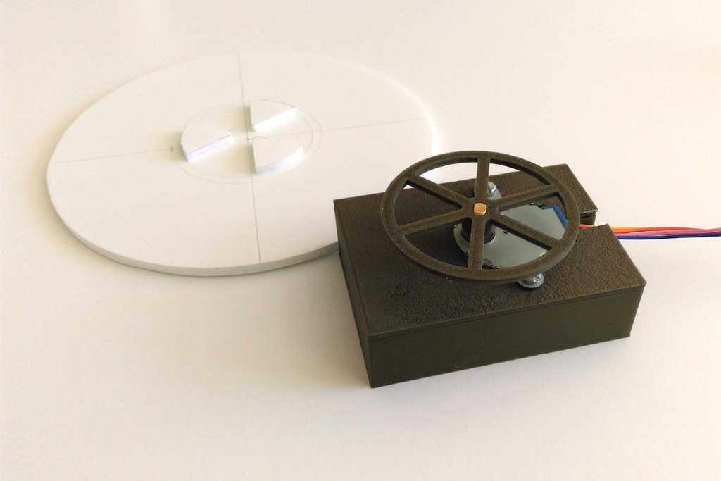 3D-printed rotating display platform - turntable