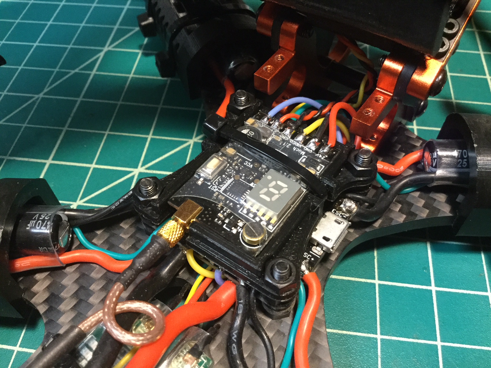 FC stack mount for RaceDayQuads Mach 2 VTX