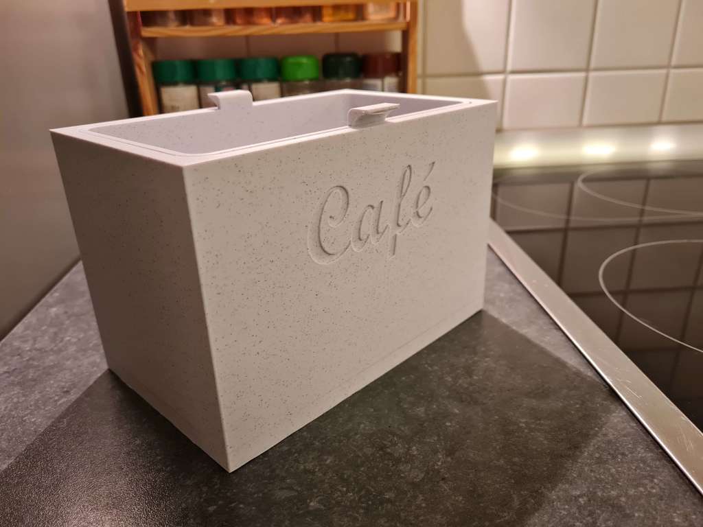 Box for dirty and used coffee capsules