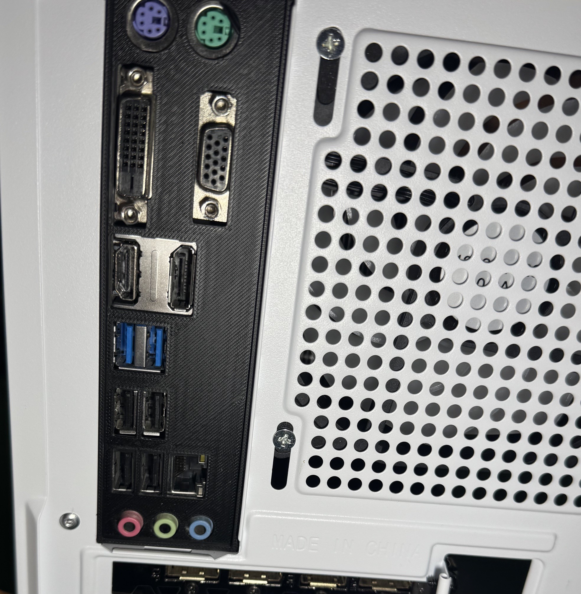 IO shield for Asus h110m-a DP backplate and coffee lake instructions