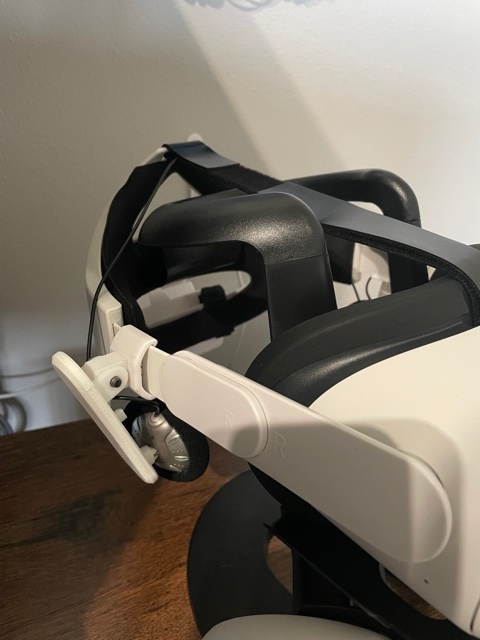 Sturdy Oculus Quest 2 Headphone Mount for Orzero Head Strap