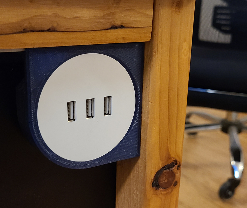 Ikea Nordmarke USB charger bracket for furniture attachment
