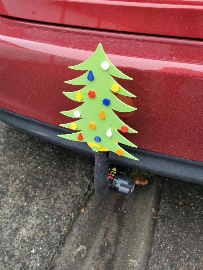 tow bar cover(dia50mm) with Christmas decoration