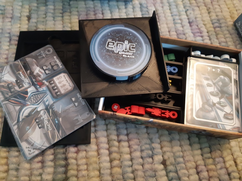 Tiny Epic Galaxies: Beyond The Black organizer for sleeved cards