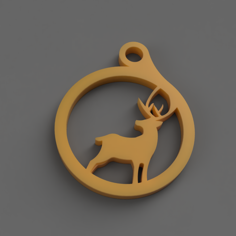 rain deer key chain