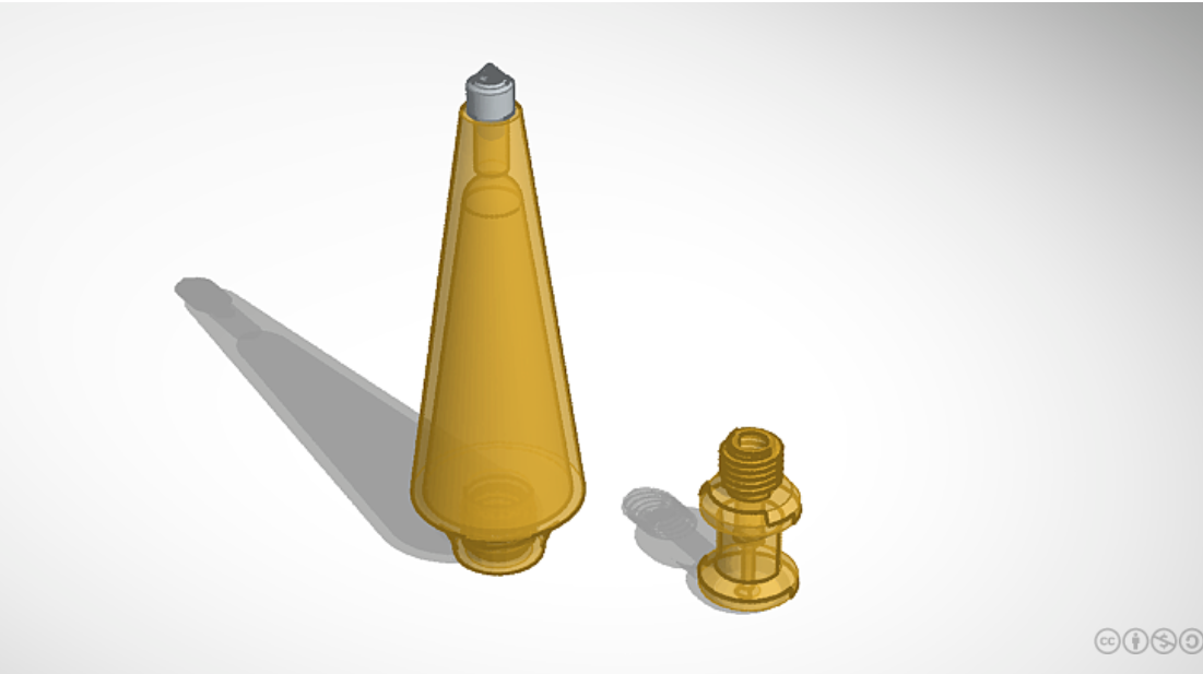 Plumb Bob Mk1 (w/ Printer Nozzle Tip)