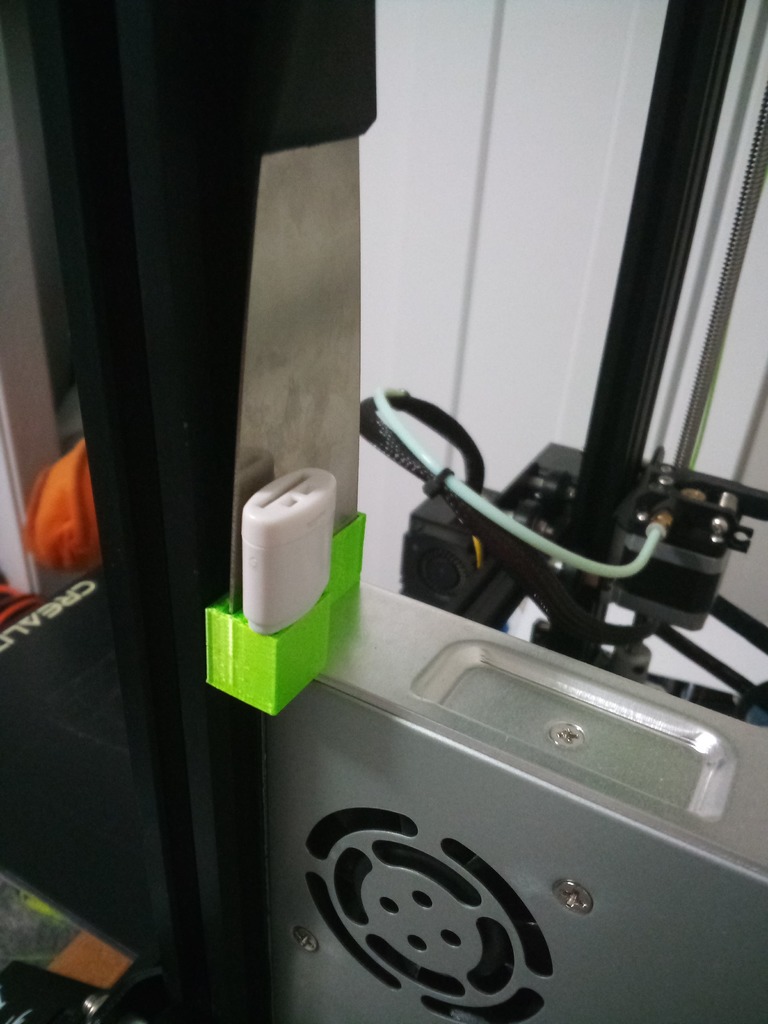 Scraper and Micro SD Adapter Holder for Ender 3 and 3 Pro