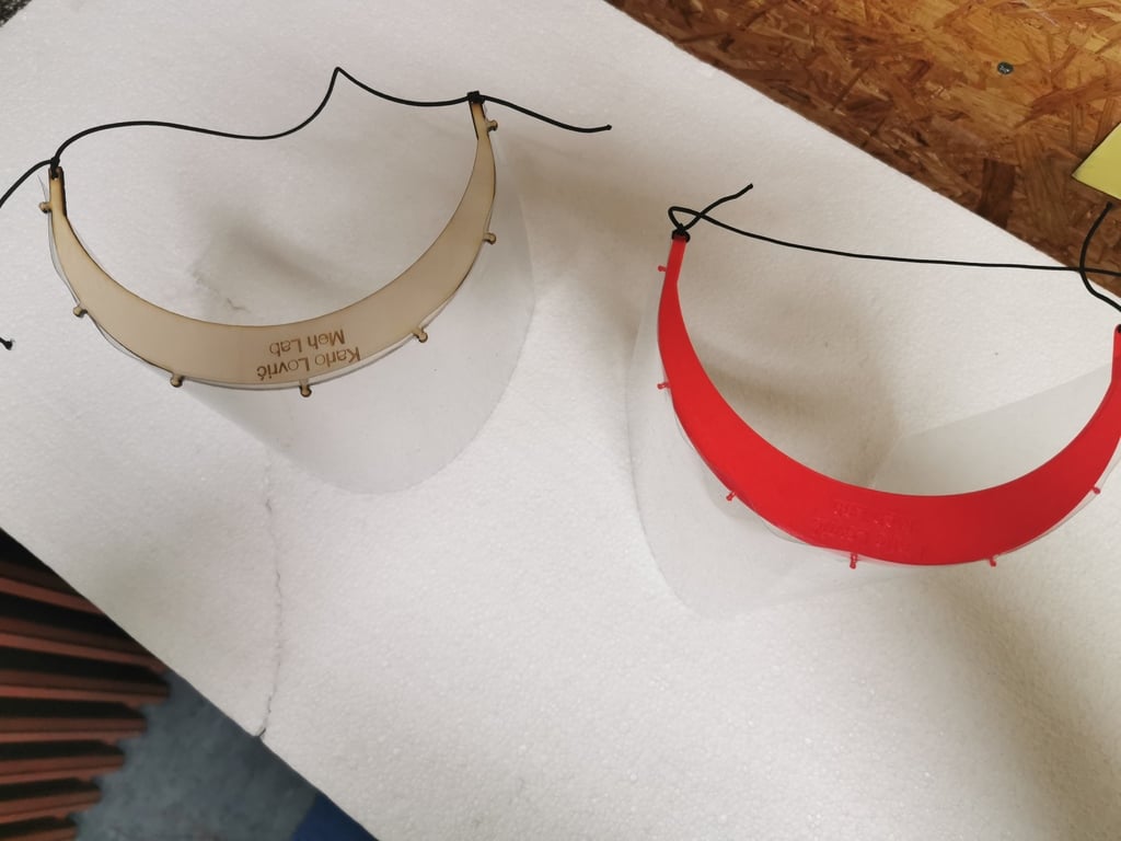 Face shield for laser cutting