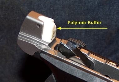 Polymer buffer for S&W Victory .22lr
