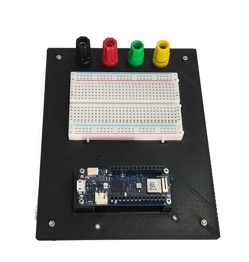 Electronics Workbench Breadboard Holder for Arduino and Arduino MKR