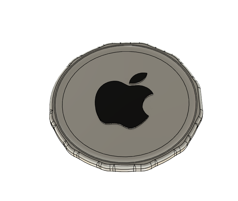 apple coin but not just a logo on a circle 