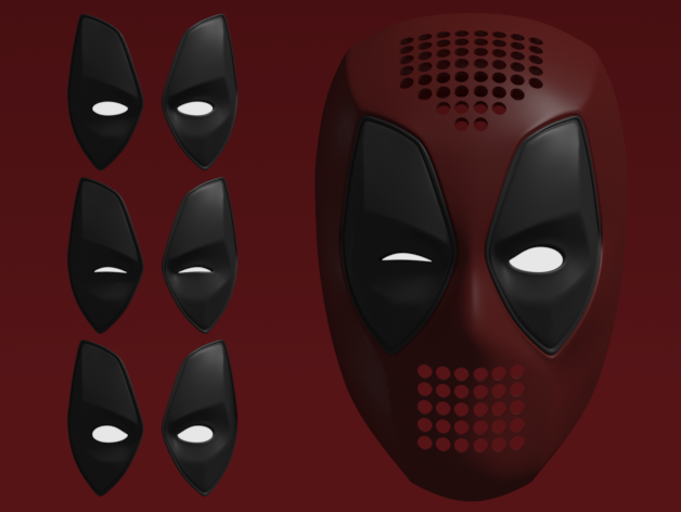 Deadpool Faceshell + Lenses