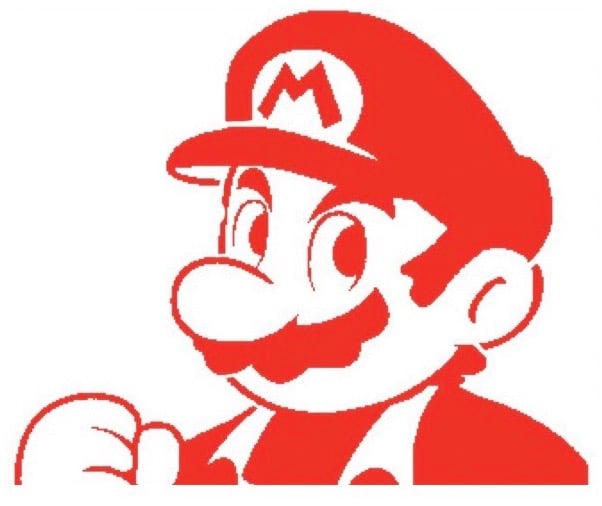 Mario Stencil 2