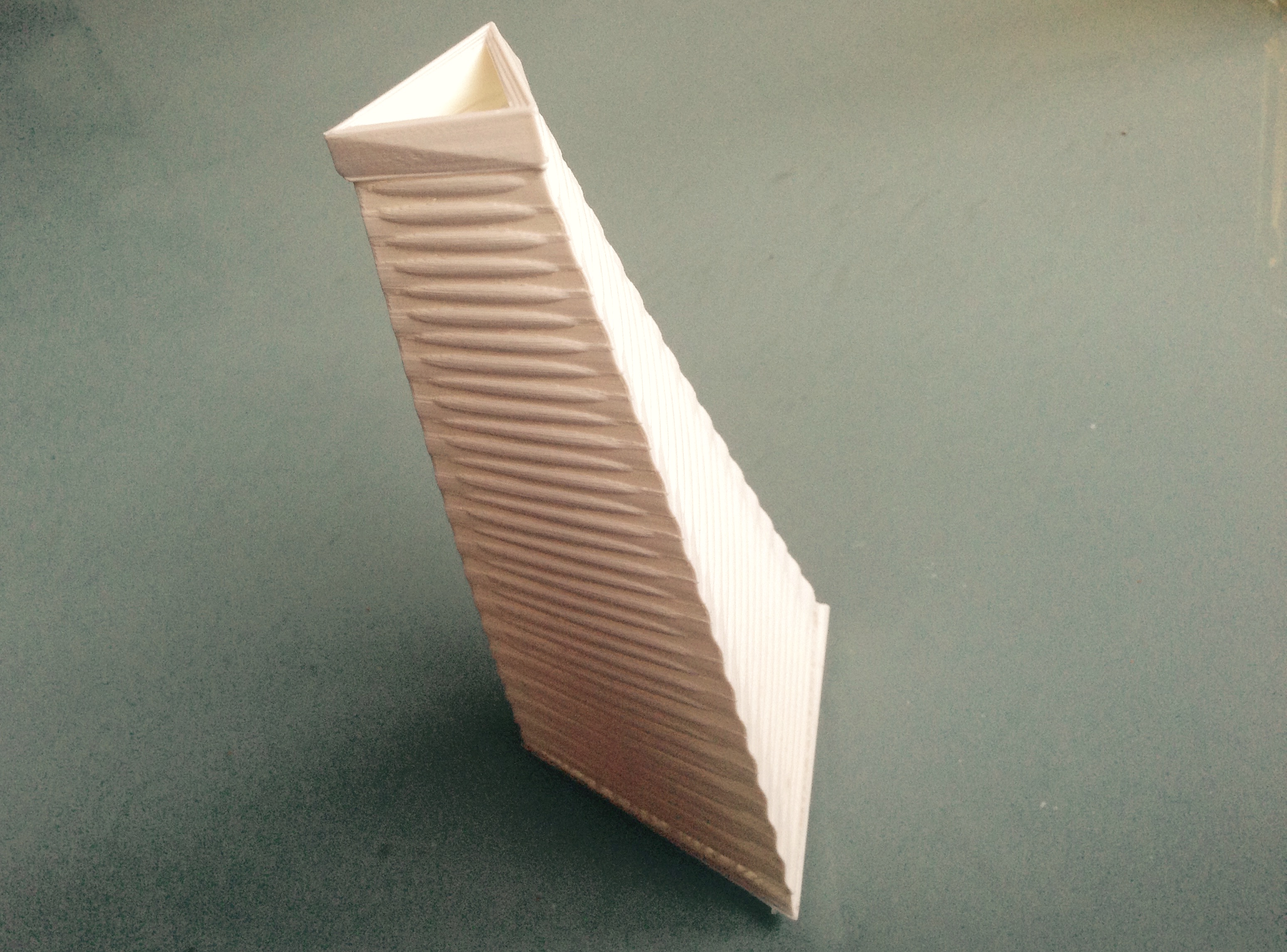 Twisted Triangle Vase