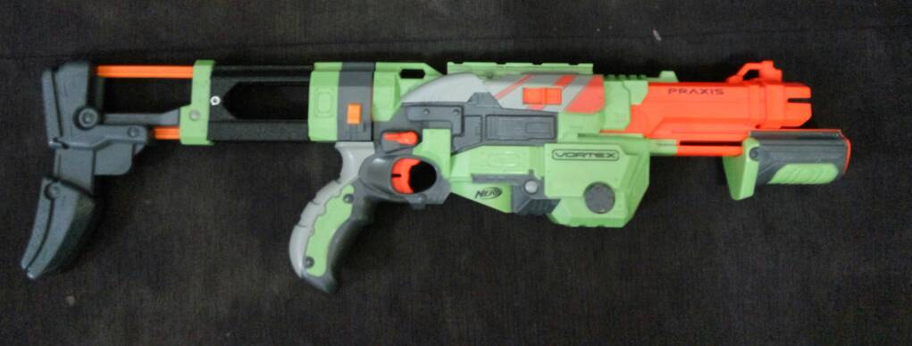 Nerf Vortex Praxis stock support
